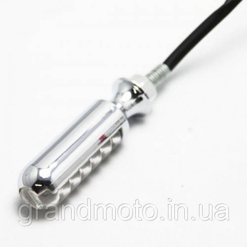 Світлодіодні поворотники для чопера/класика хром 12LED