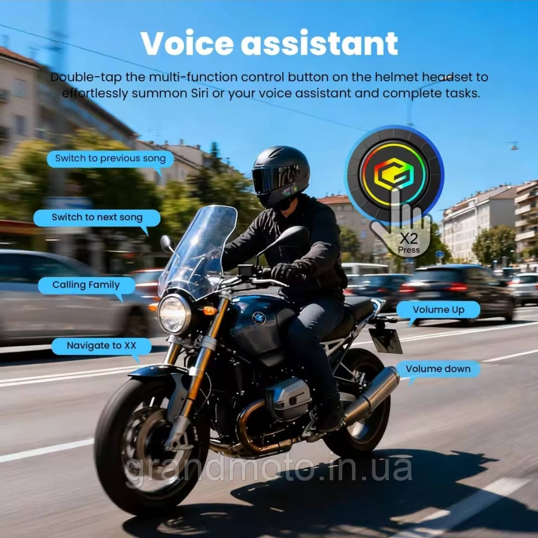 Мотоциклетна Bluetooth-Гарнітура GEARELEC G1 (Водонепроникна IPX67)