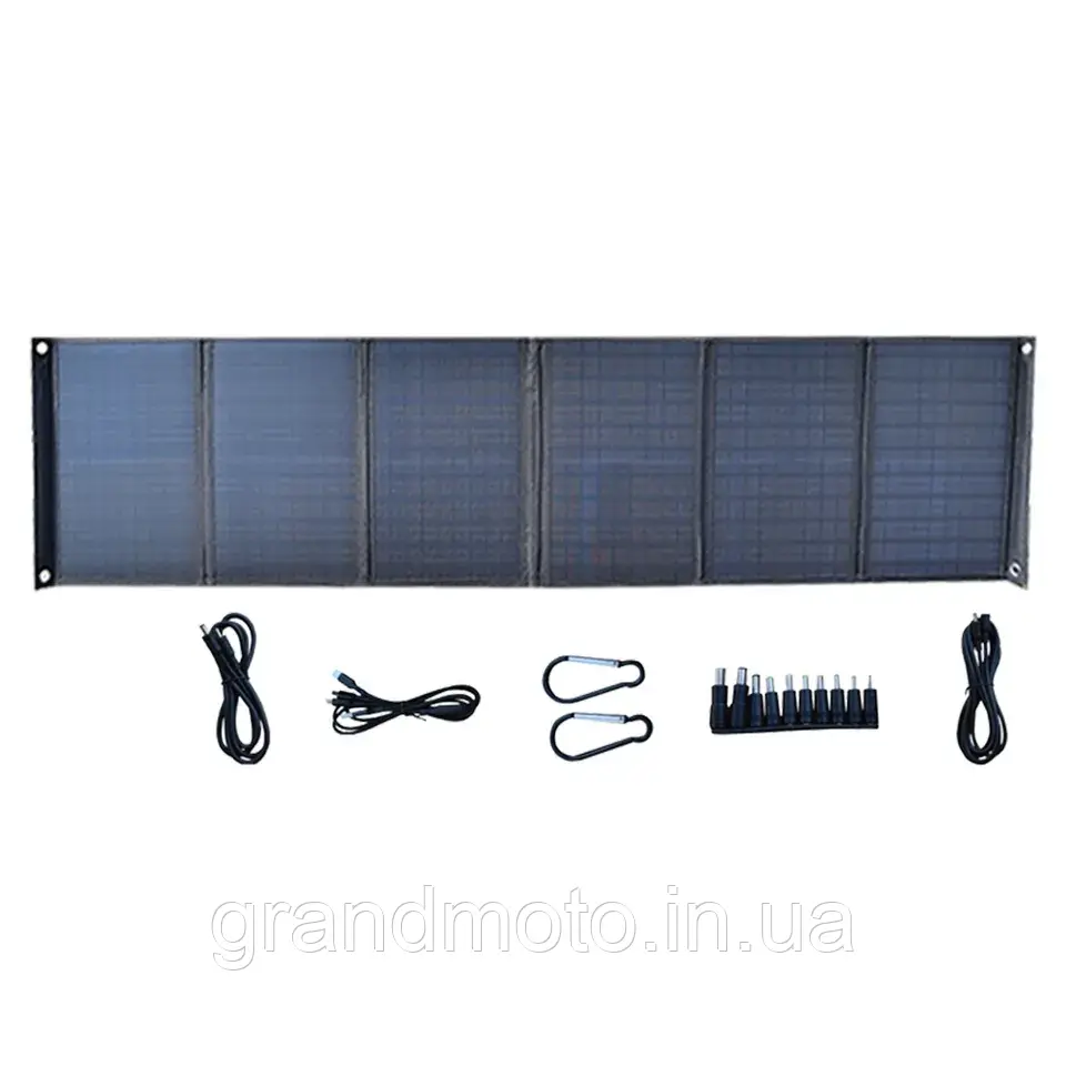 Портативна сонячна панель 100W/18V Tasanol з перехідниками