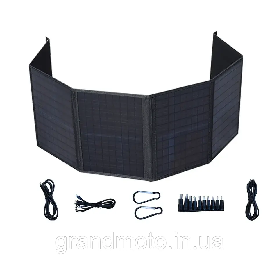 Портативна сонячна панель 100W/18V Tasanol з перехідниками
