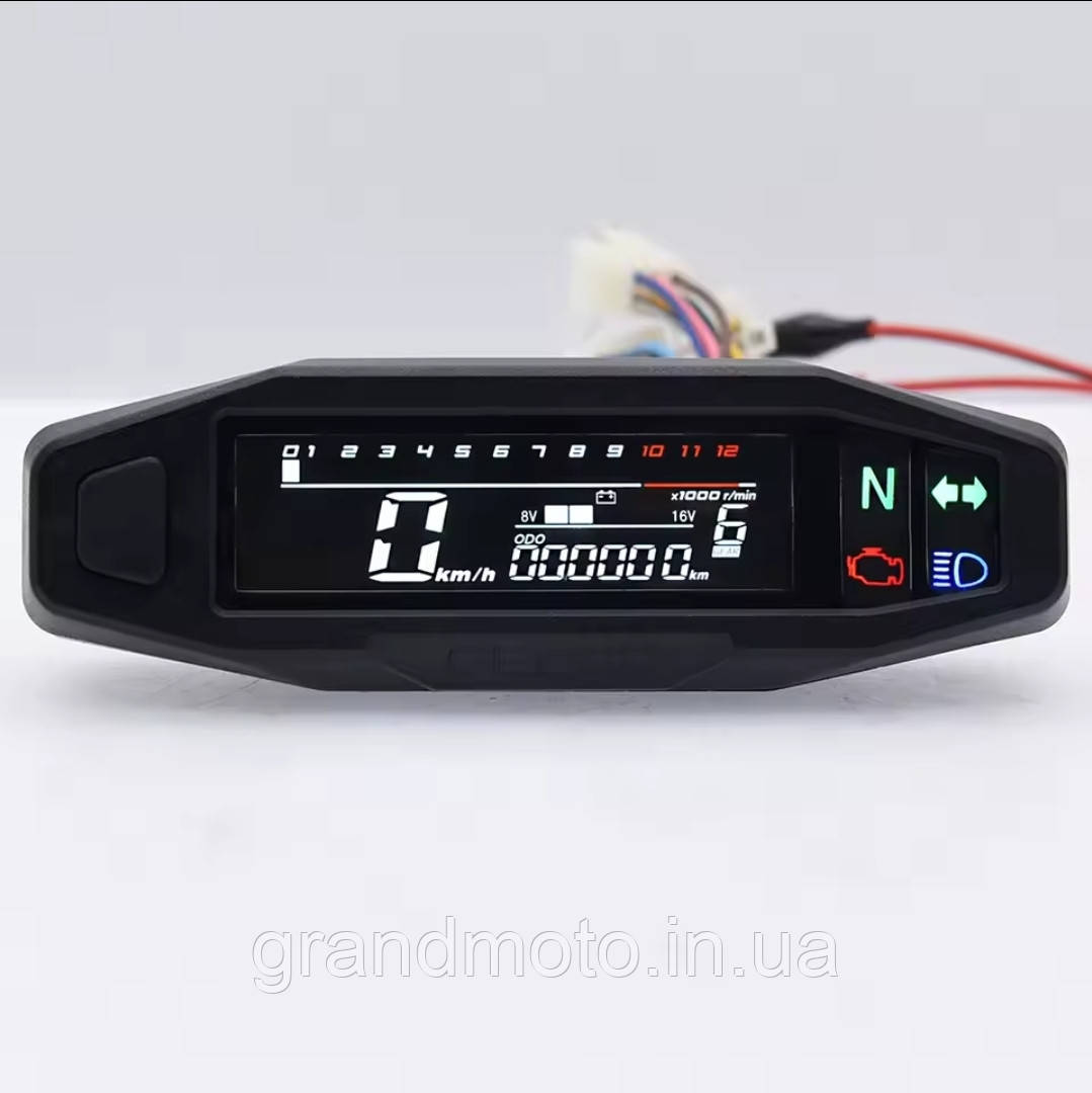 Спідрометр для мотоцикла універсальна приладова панель 12V ендуро kovi Geon та ін + комплектація