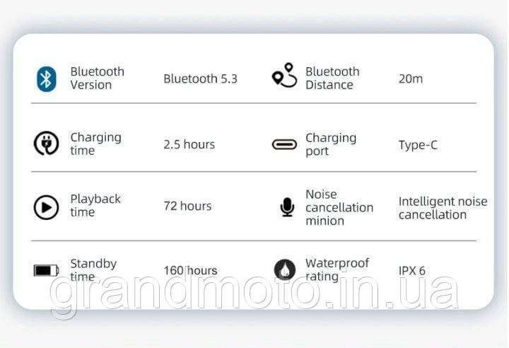 1шт Мото Bluetooth-интерком гарнітура 300м Y10 X 2