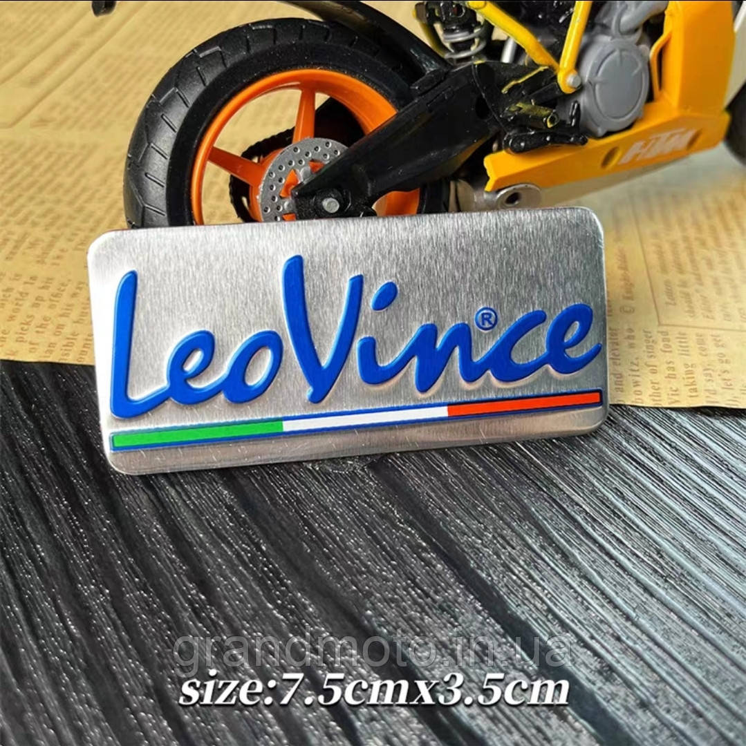 Металева табличка на глушник Leo Vince