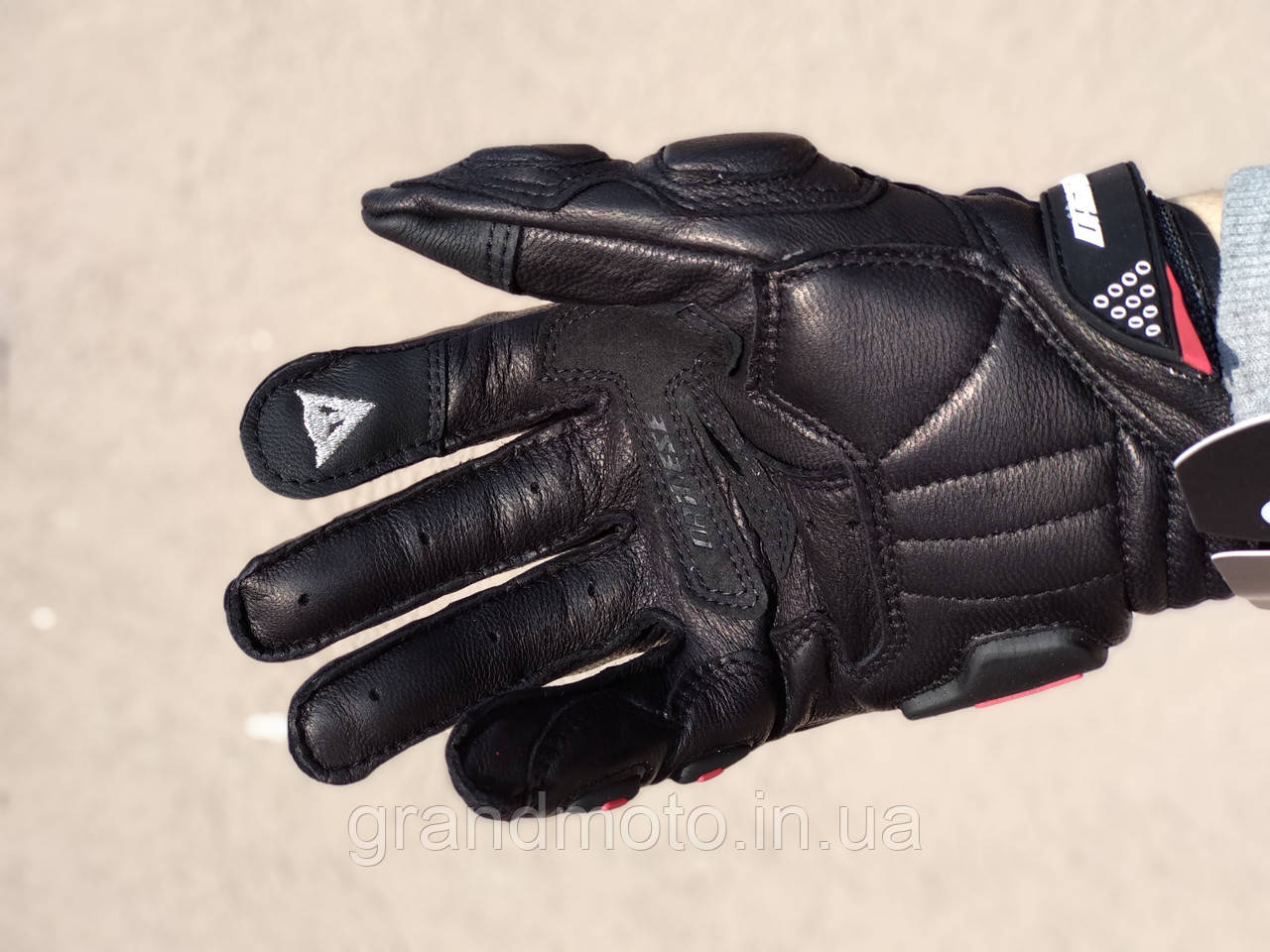 Моторукавиці Dainese Carbon Frame touchscreeen шкіряні літні мото рукавички короткі