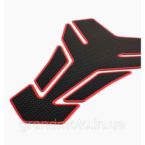 Резиновая наклейка на бак мотоцикла 3D Red | GrandMoto