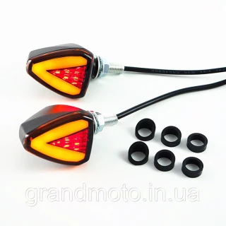 Поворотники указатели поворотов + стоп сигнал для мотоцикла Micro LED
