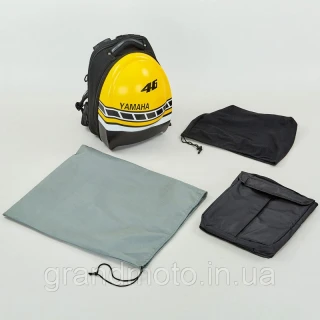 Мото рюкзак для шлема и ноутбука Yamaha Cap черный