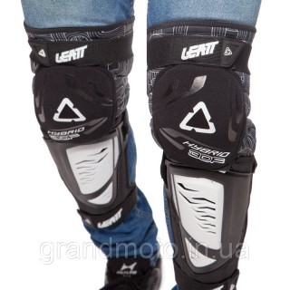 Мотонаколенники Leatt Knee Guard 3DF удлиненные Белые