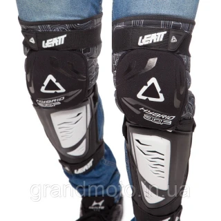 Мотонаколенники Leatt Knee Guard 3DF удлиненные Белые