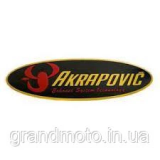 Металлическая табличка на глушитель Akrapovic овальная