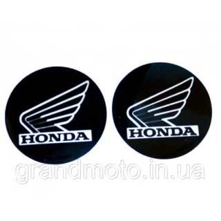 Наклейка логотип Honda с алюминиевым напылением