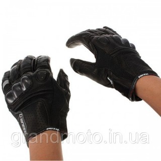 Перчатки кожаные спорт Dainese короткие