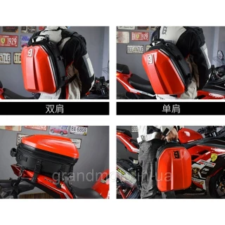 Сумка рюкзак на сидение мотоцикла для шлема Ghost Racing Carbon