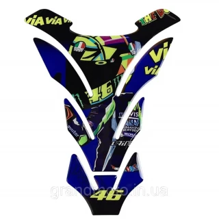 Наклейка на бак мотоцикла VR46 Valentino Rossi HK