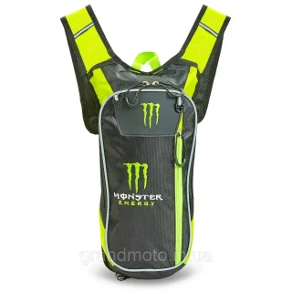 Моторюкзак/велорюкзак с гидратором 2 литра Monster Energy с сеткой для шлема