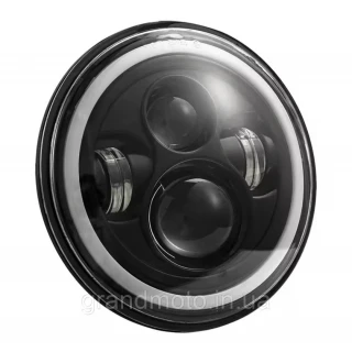 7 дюймовая LED фара с ДХО и поворотником IP67 для мотоциклов и внедорожников