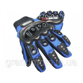 Мотоперчатки текстильные Probiker Blue (синие)