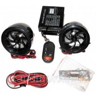 Мотоакустика MP3+радио+сигнализация 2х10Вт черная