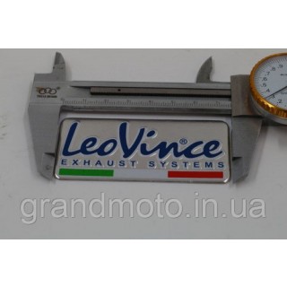 Металлическая табличка на глушитель Leo Vince