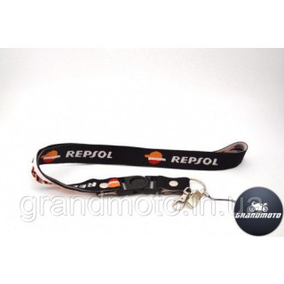 Шнурок на шею для мотоциклиста Repsol резинка