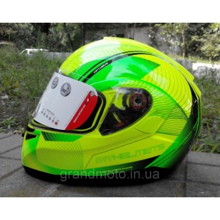 Мотошлем MT Helmets Optimus Spirit gloss-yellow-green