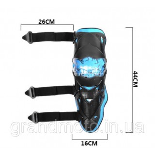Мото наколенники шарнирные GHOST Racing Blue