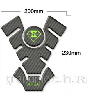 Наклейка на бак Spirit Beast Carbon Mod12
