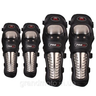 Металлические мотонаколенники и налокотники Pro X