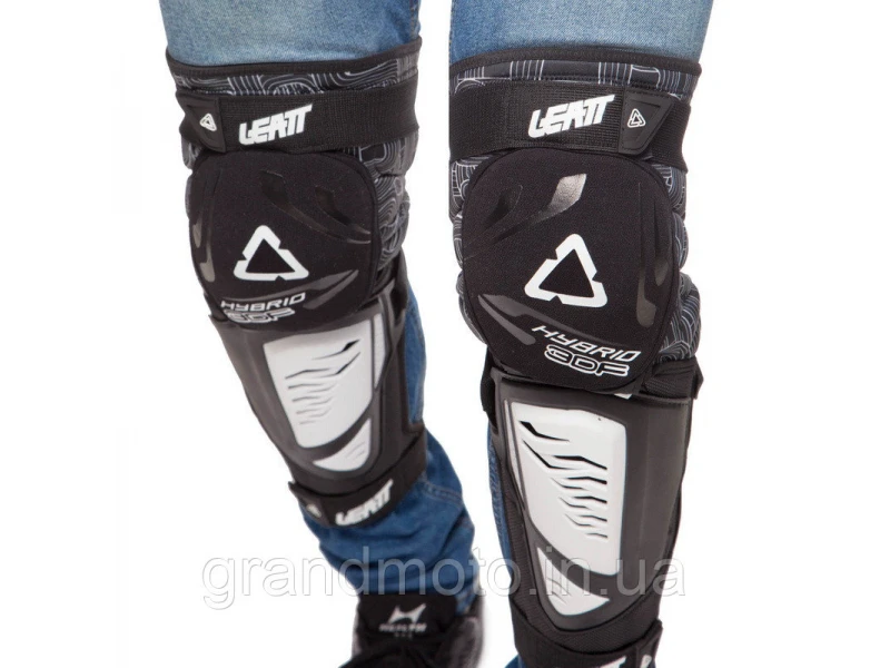 Мотонаколенники  Leatt Knee Guard 3DF удлиненные Белые