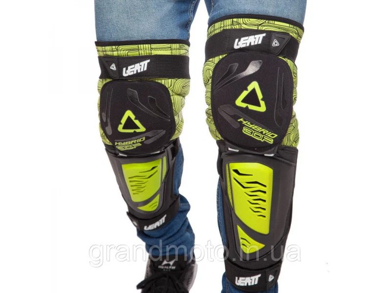 Мотонаколенники  Leatt Knee Guard 3DF удлиненные зеленые