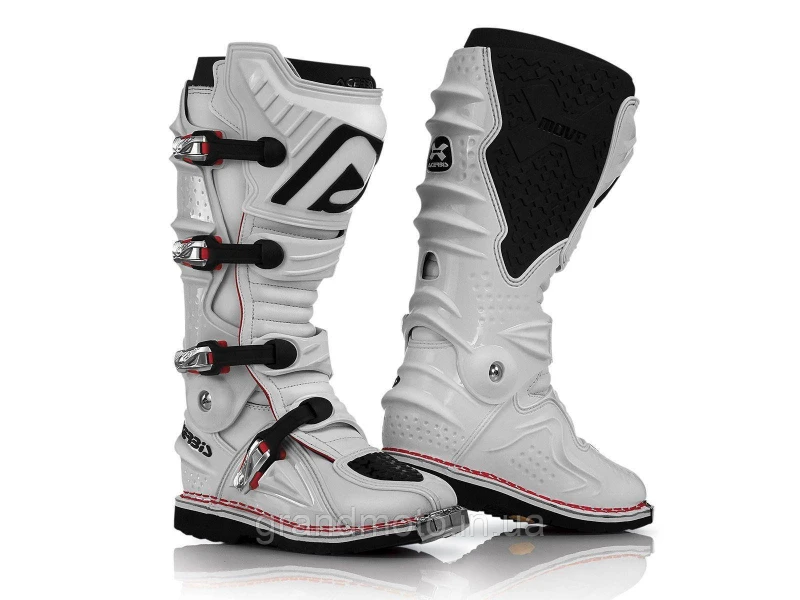 Кроссовые мото боты ACERBIS X MOVE 2.0 BOOTS WHITE размер 45
