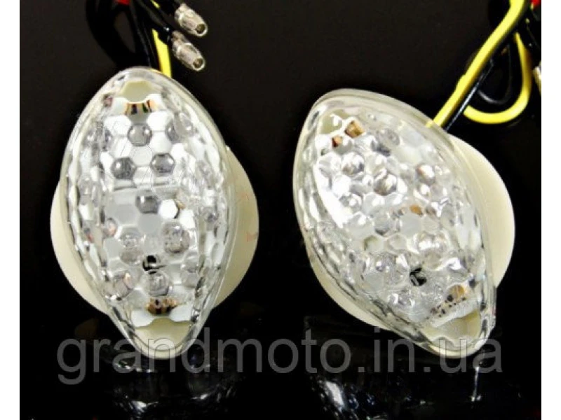 Поворотники светодиодные для Honda CBR (прозрачное стекло)