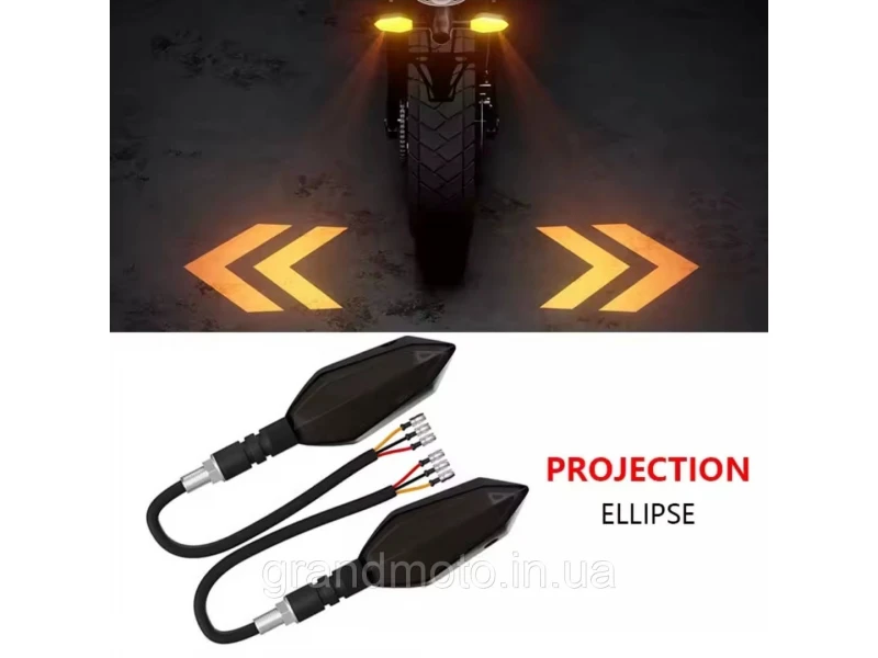 Инновационные динамичные  мото поворотники указатели поворотов RGB 20LED DF3